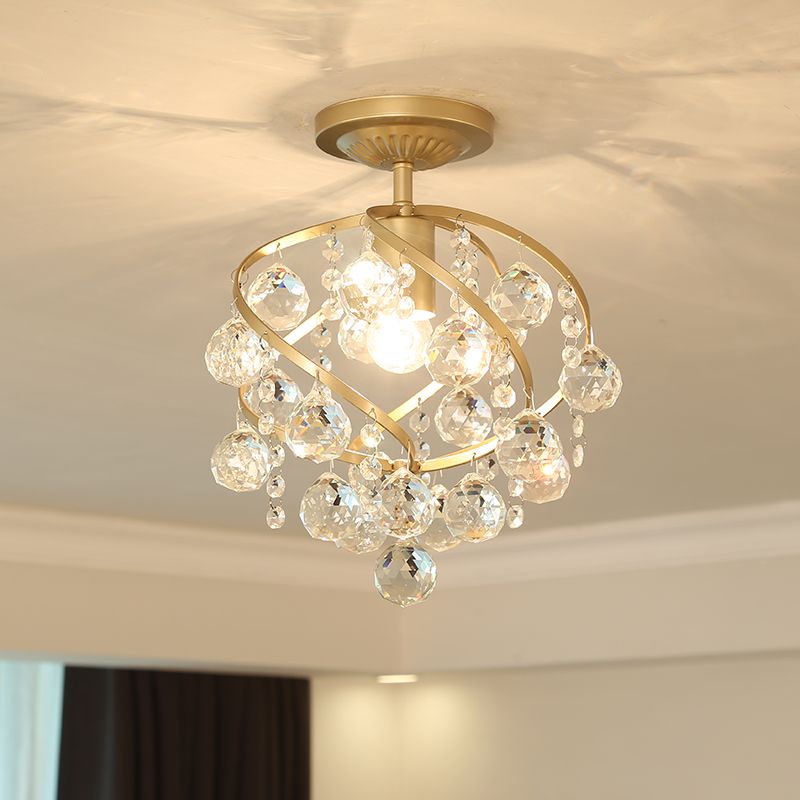 Valentina Vintage Design Luxe LED Plafondlamp Crystal Woonkamer