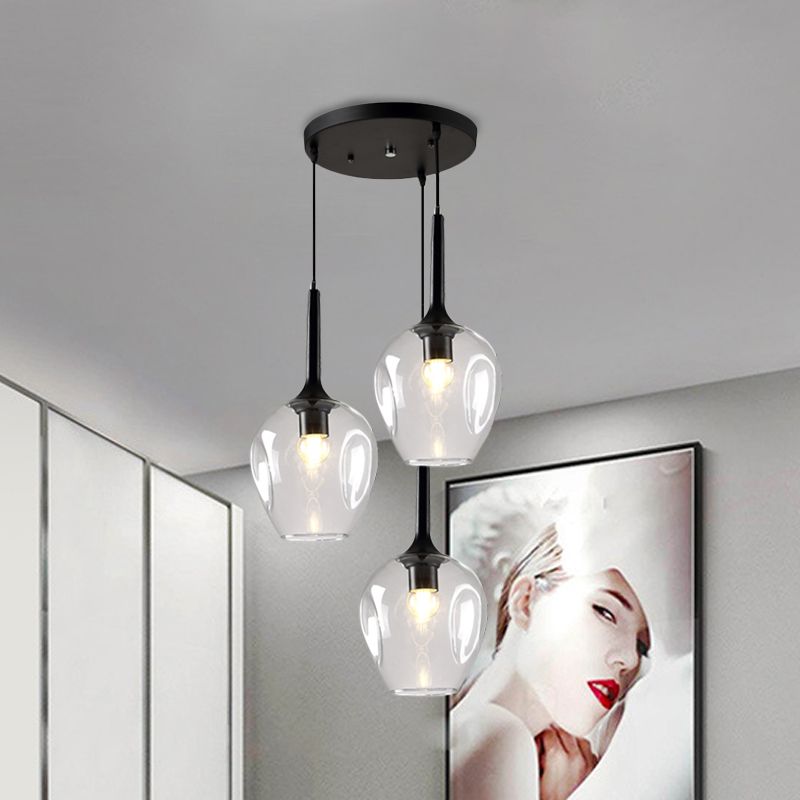 Valentina Moderne Design LED Hanglamp Glas Slaapkamer Woonkamer