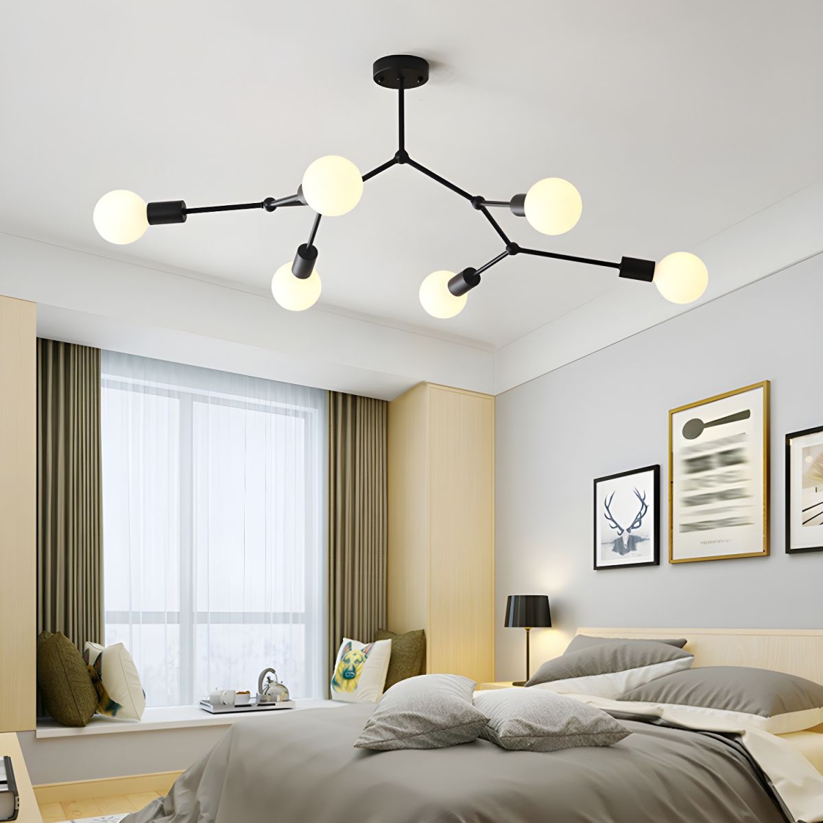 Valentina Industrie Design LED Hanglamp Zwart Metaal Woonkamer