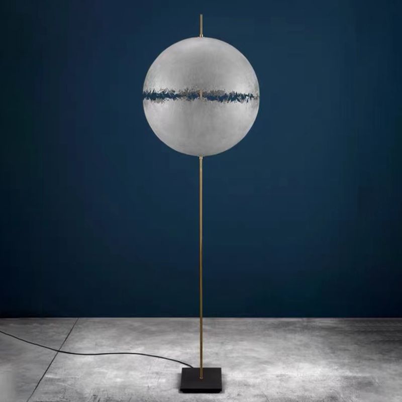 Elif Moderne Bol LED Vloerlamp Goud Zilver Metaal Slaapkamer Eetkamer