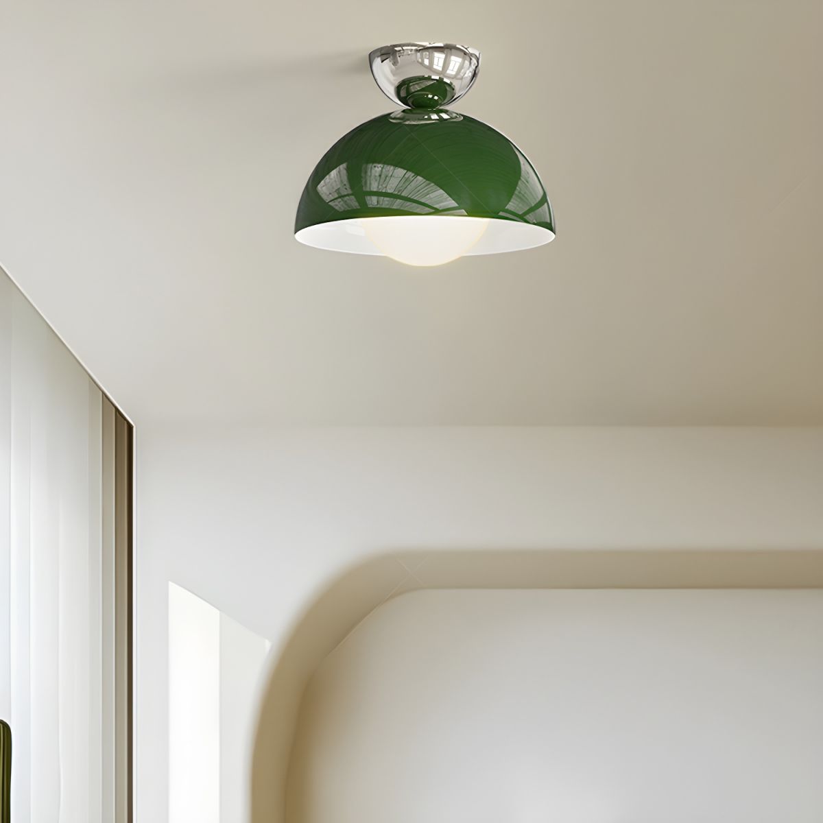Valentina Modern Grote LED Plafondlamp Wit Metaal Slaapkamer Badrum