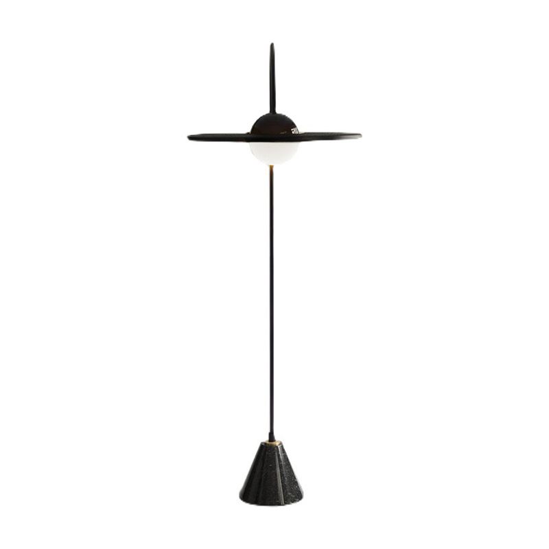 Carins Moderne Design LED Vloerlamp Zwart Metaal/Glas Woonkamer