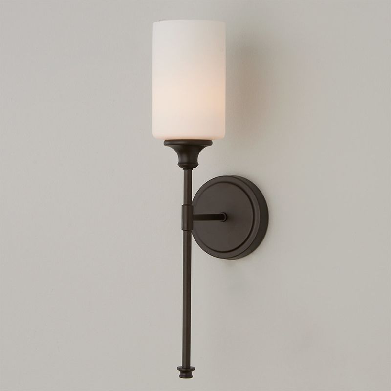 Eryn Nordic Vanity Glas Wandlamp Zwart/Zilver Glas/Metaal Slaapkamer/Eetkamer/Woonkamer