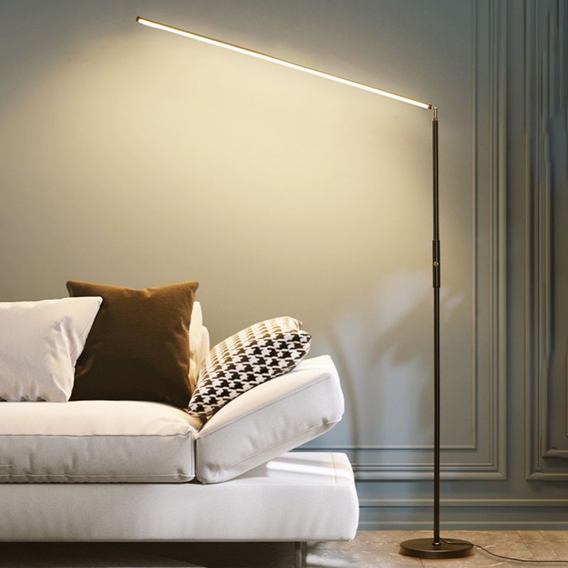 Edge Industriele LED Vloerlamp Zwart/Wit Woon/Slaapkamer Metaal&Acryl