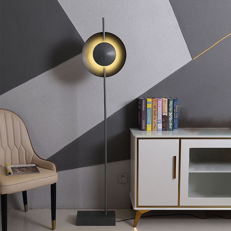 Salgado Moderne Design LED Vloerlamp  Halve Metalen Slaapkamer/Woonkamer