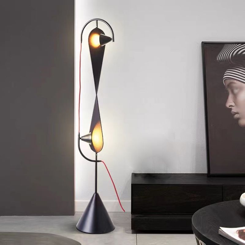 Salgado Moderne Design Minimalistische Geometrische Vloerlamp Metalen Zwart Eetkamer Woonkamer
