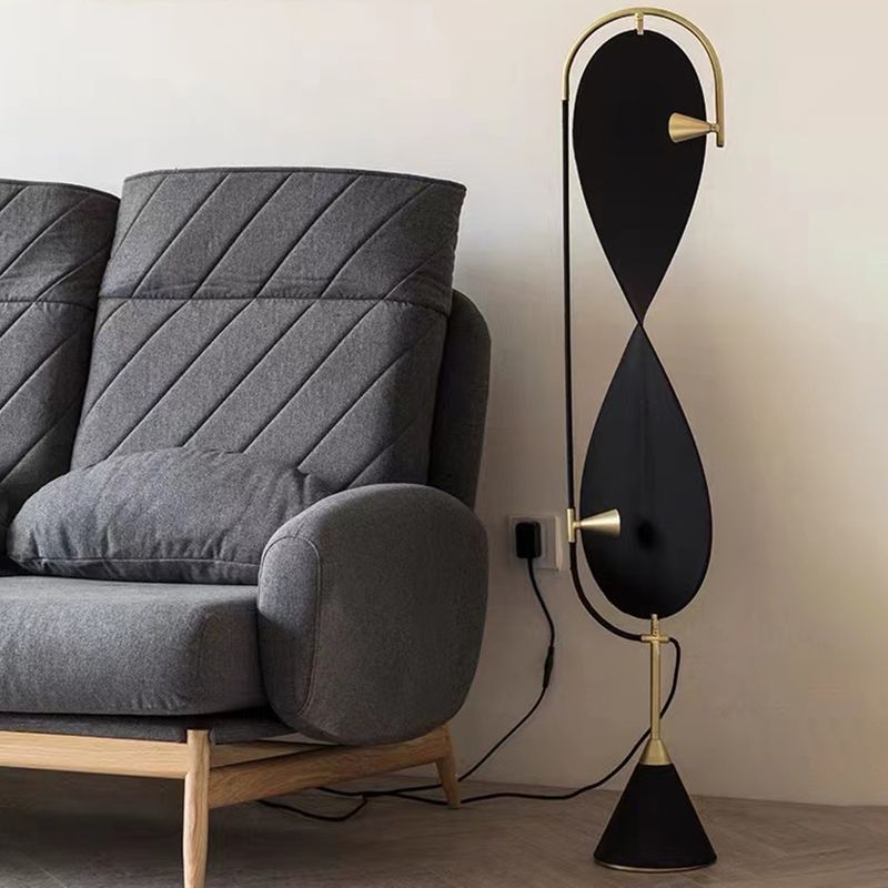 Salgado Moderne Design Minimalistische Geometrische Vloerlamp Metalen Zwart Eetkamer Woonkamer