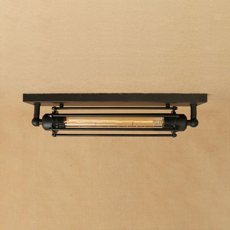 Orr Industrie Retro Design LED Wandlamp Zwart Metaal Woonkamer
