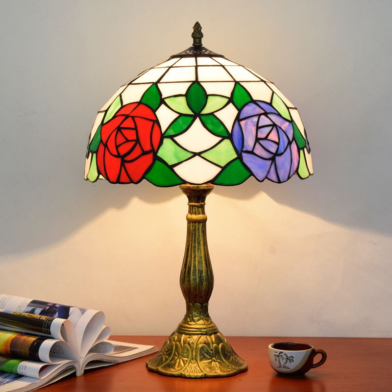 Alessio Vintage LED Tafellamp Slaap/Kinder/Babykamer Metaal/Glas