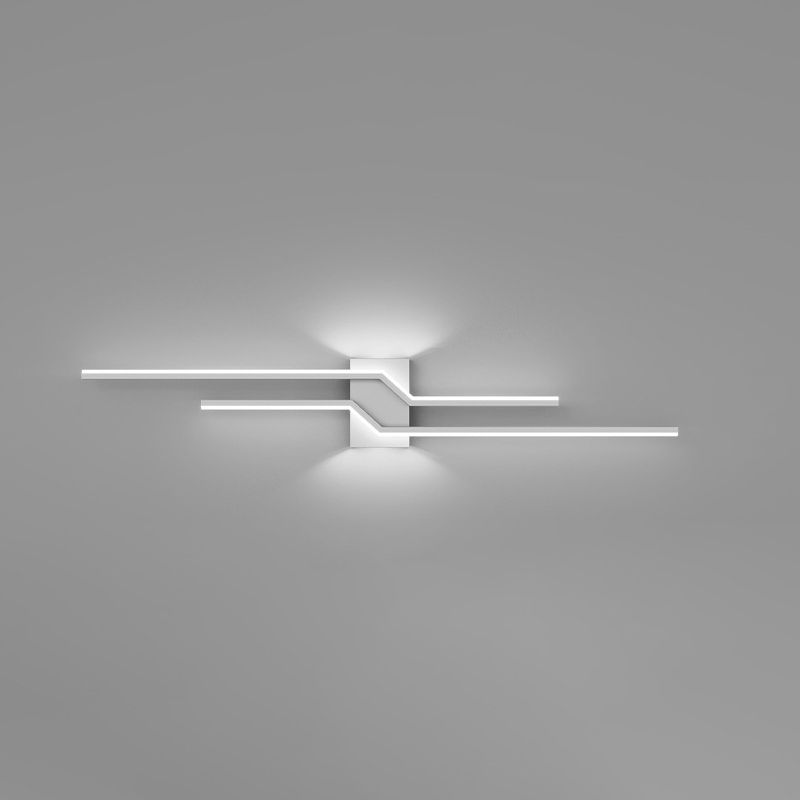 Alana Industriele LED Wandlamp Zwart/Wit Metaal Woon/Slaapkamer