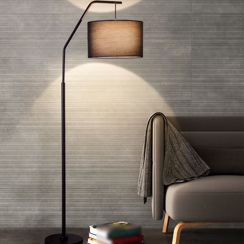 Eryn Moderne Cilinder Vloerlamp Metaal/Bekleding Slaapkamer