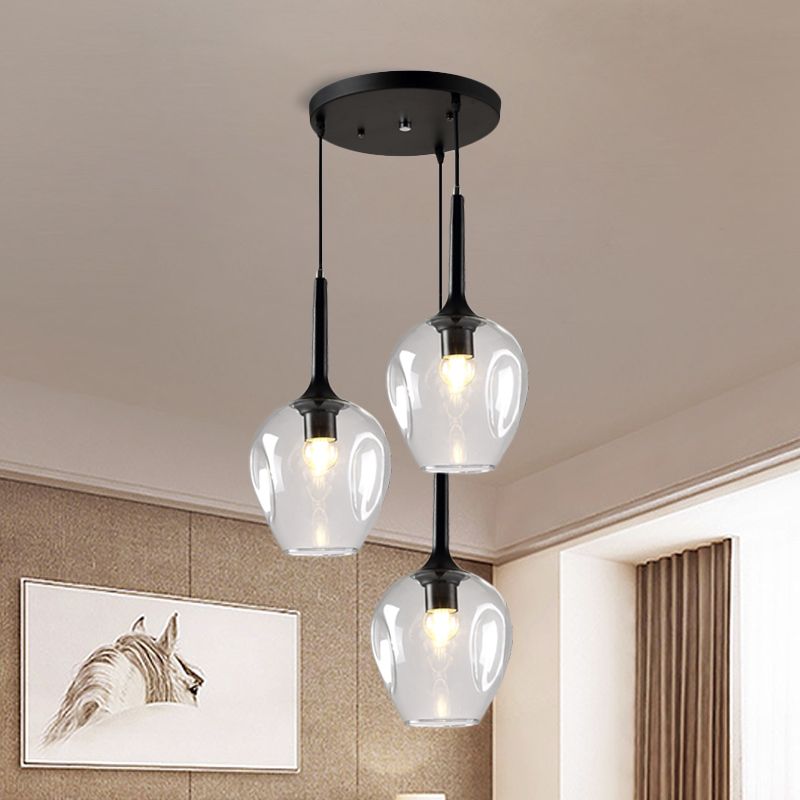 Valentina Moderne Design LED Hanglamp Glas Slaapkamer Woonkamer