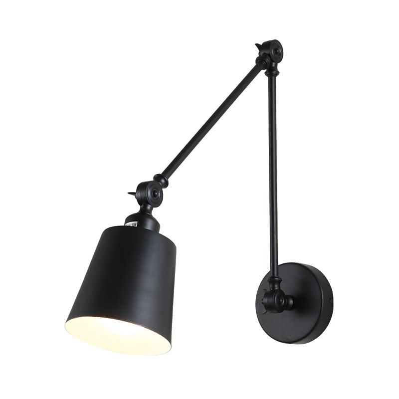 Brady Moderne LED Verstelbare Wandlamp Zwart/Wit Metaal Woonkamer