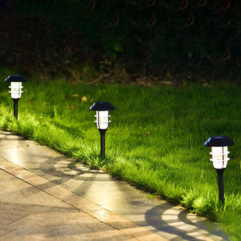 Pena Moderne Buitenlampen Zonne Energie Zwart Metaal/Acryl Tuin