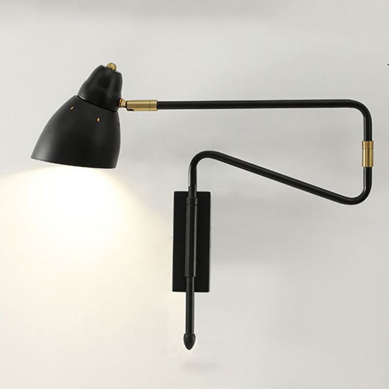 Freja Moderne Design Wandlamp Metaal Verstelbaar Zwart/Goud Slaapkamer/Woonkamer