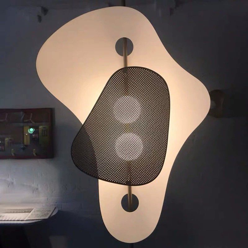Salgado Moderne Onregelmatige LED Vloerlamp Metaal Zwart/Wit Slaap/Woon/Eetkamer