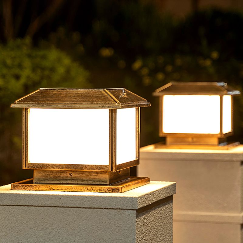 Riley Moderne Design LED Buitenlamp Metaal Zwart/Brons Buiten