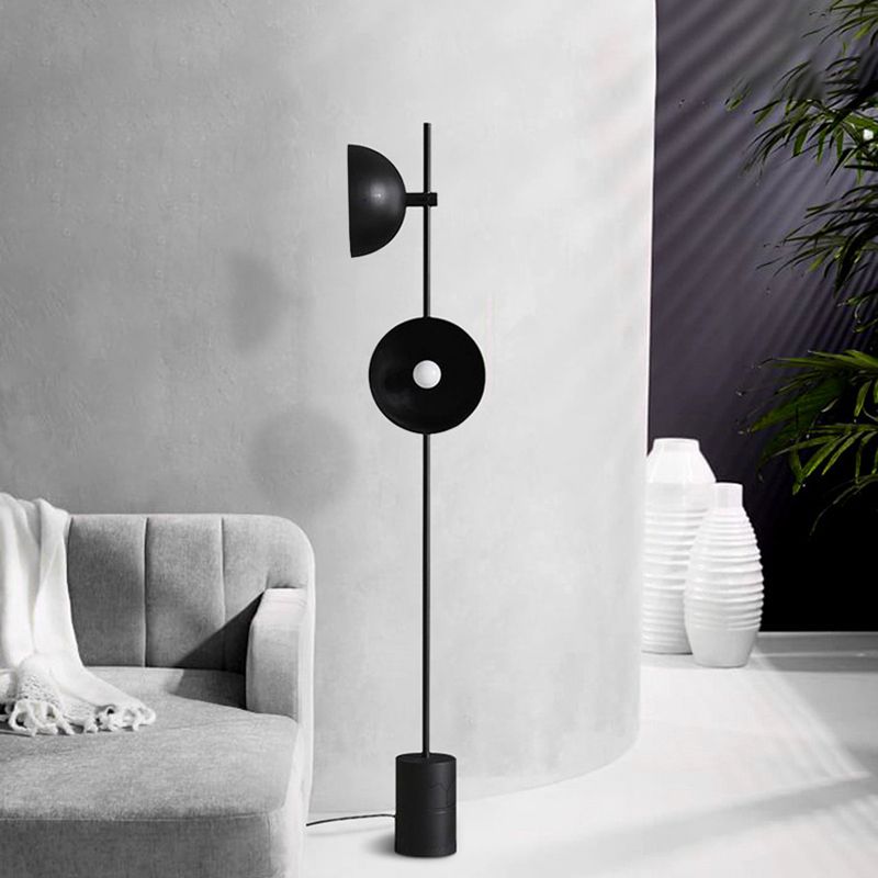 Salgado Moderne Design Koepel Vloerlamp Metalen Zwart Slaapkamer/Woonkamer