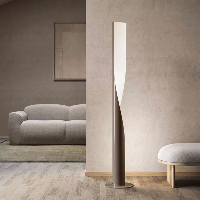 Edge Modern Industriele LED Vloerlamp Wit/Rood/Grijs/Goud Woon/Slaapkamer Metaal