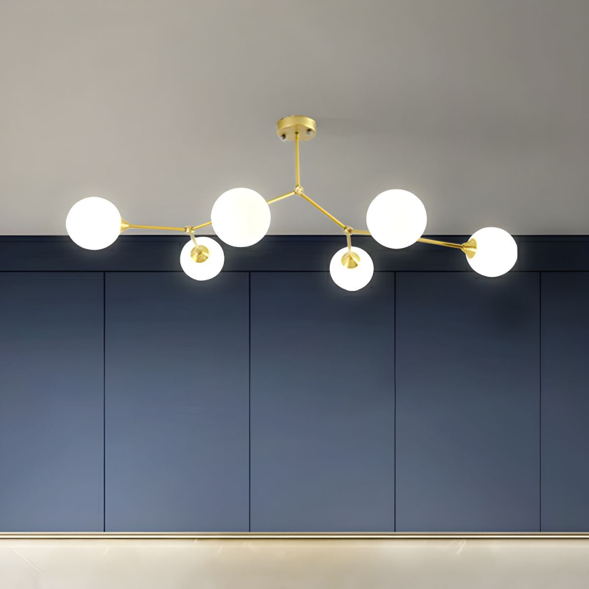 Valentina Moderne Design LED Hanglamp Glass Zwart Woonkamer Keuken