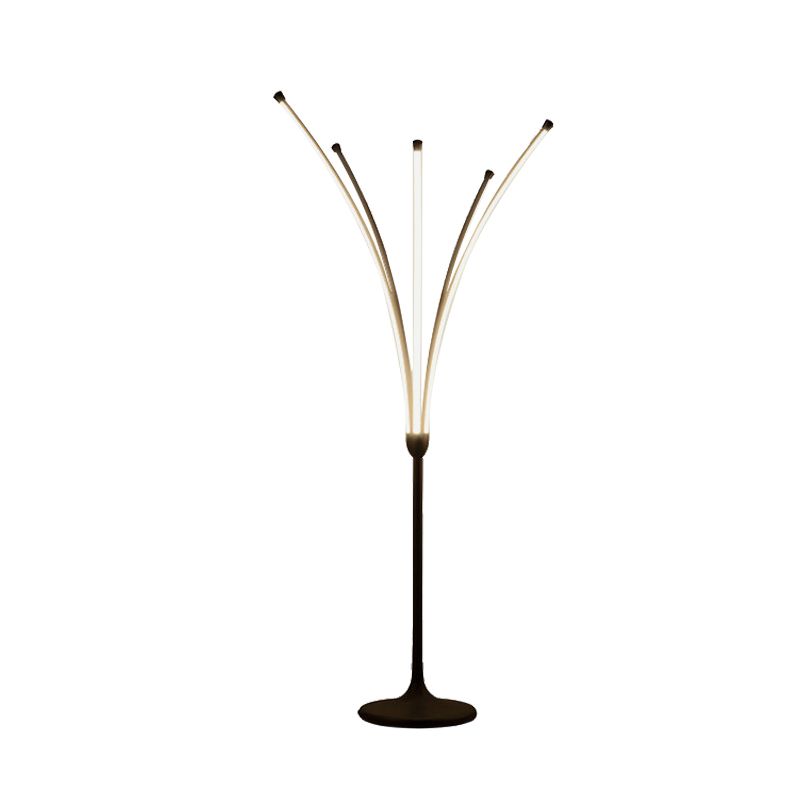 Edge Minimalistische Design LED Vloerlamp Zwart Woon/Slaapkamer Metaal&Acryl