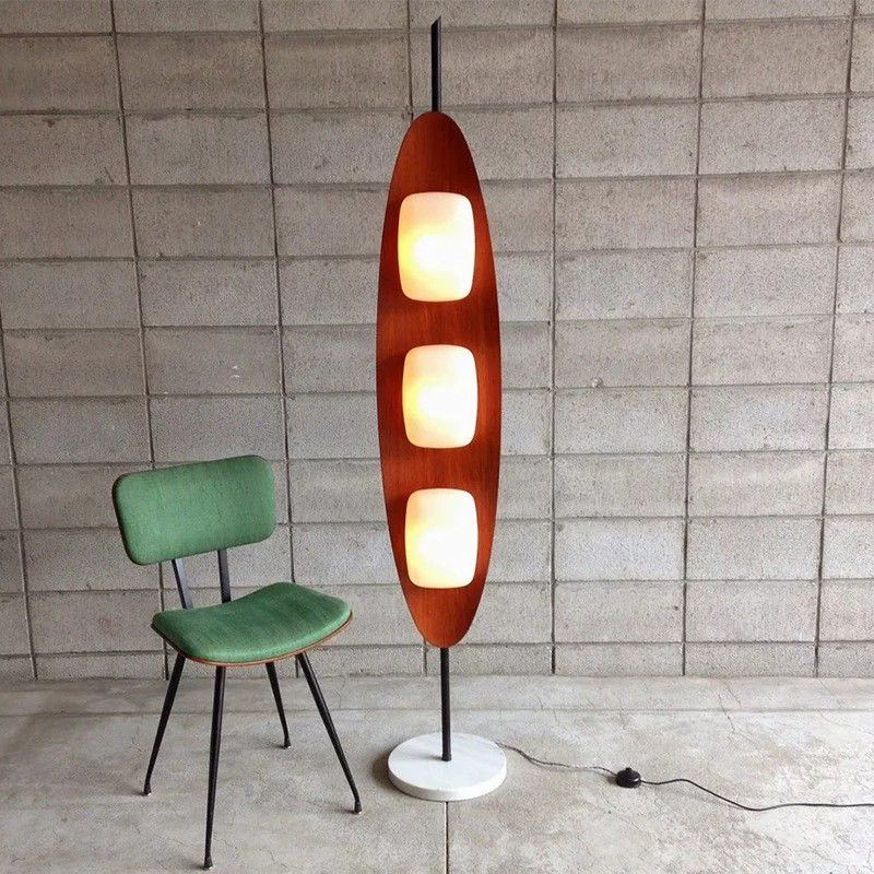 Salgado Design LED Vloerlamp Metaal/Hars Bruin Slaap/Woon/Eetkamer