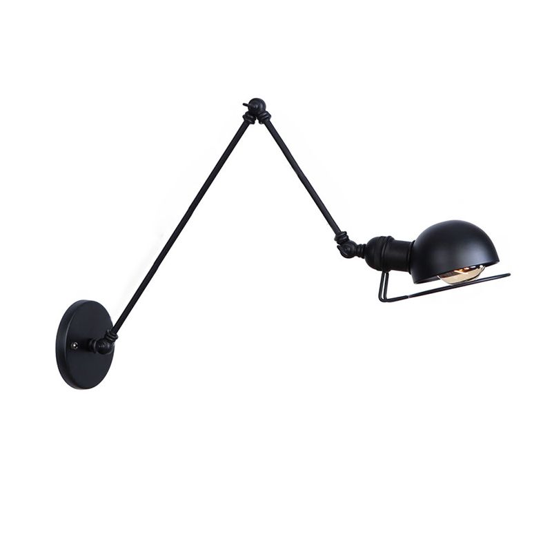 Brady Moderne Koepel LED Wandlamp Zwart/Goud Metaal Binnen