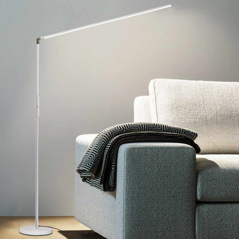 Edge Industriele LED Vloerlamp Zwart/Wit Woon/Slaapkamer Metaal&Acryl