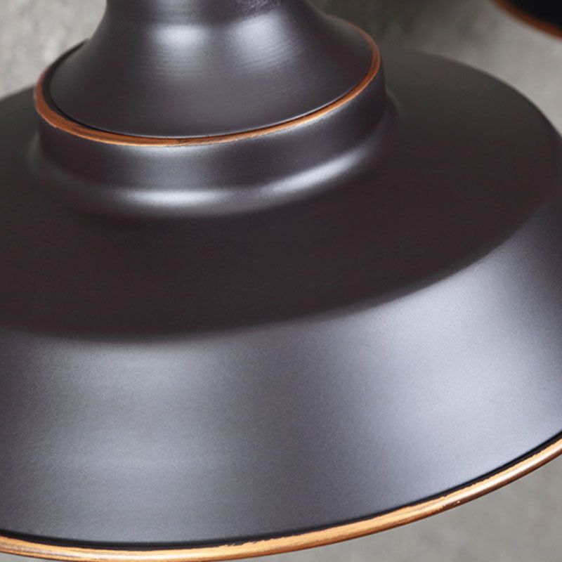 Alessio Retro Bowl-shaped Cast Metal Wall Lamp, Black