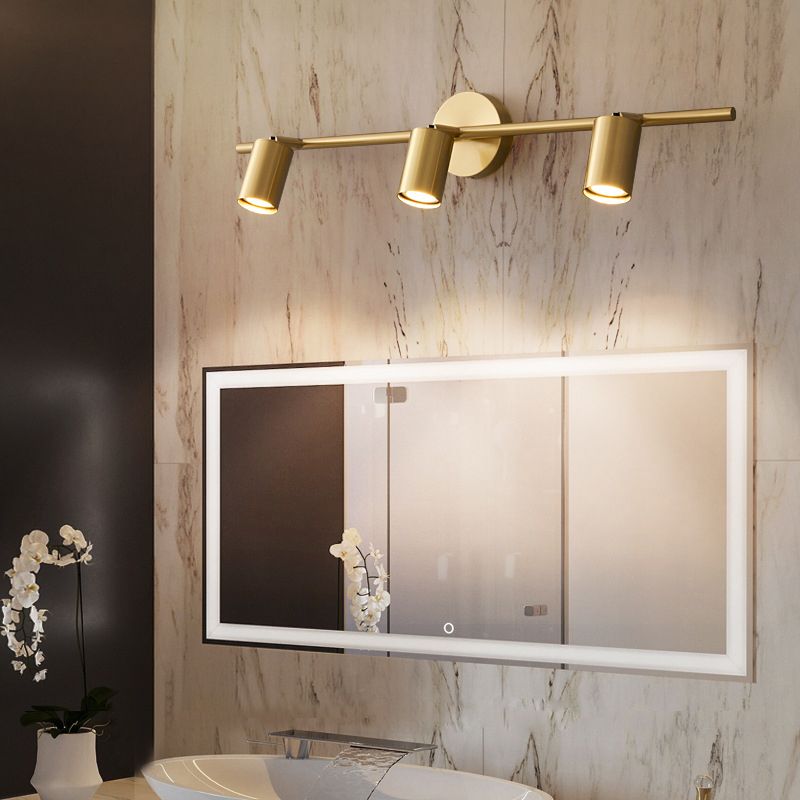Freja Moderne Cilinder LED Wandlamp Metaal Zwart/Messing Slaap/Woon/Badkamer
