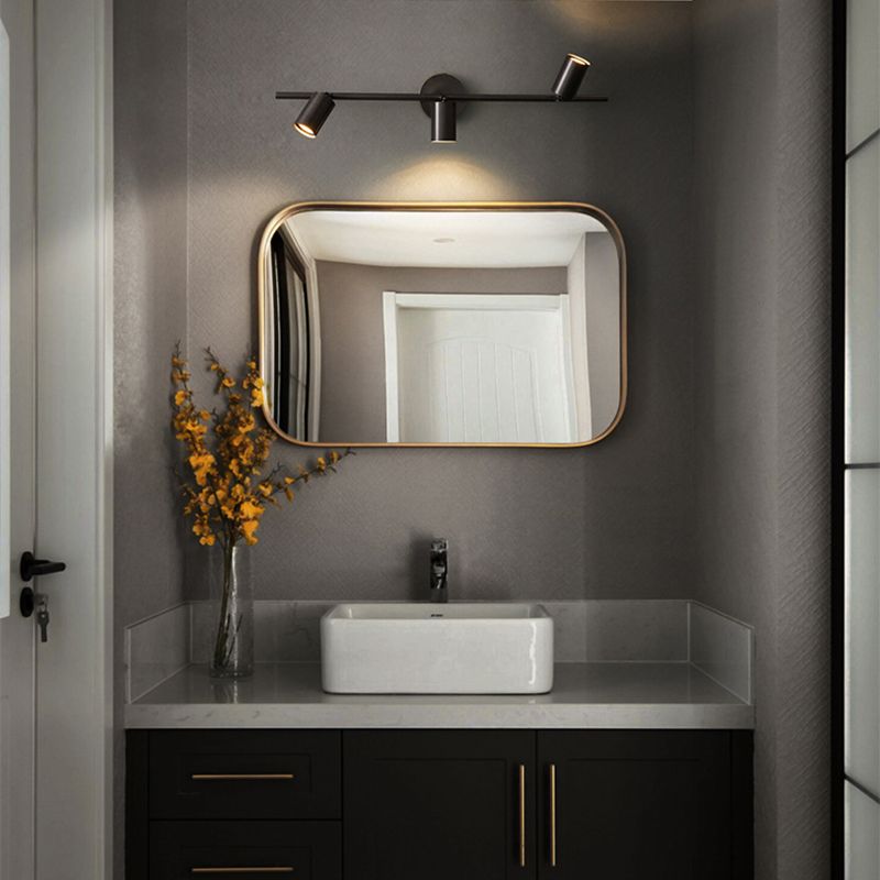 Freja Moderne Cilinder LED Wandlamp Metaal Zwart/Messing Slaap/Woon/Badkamer