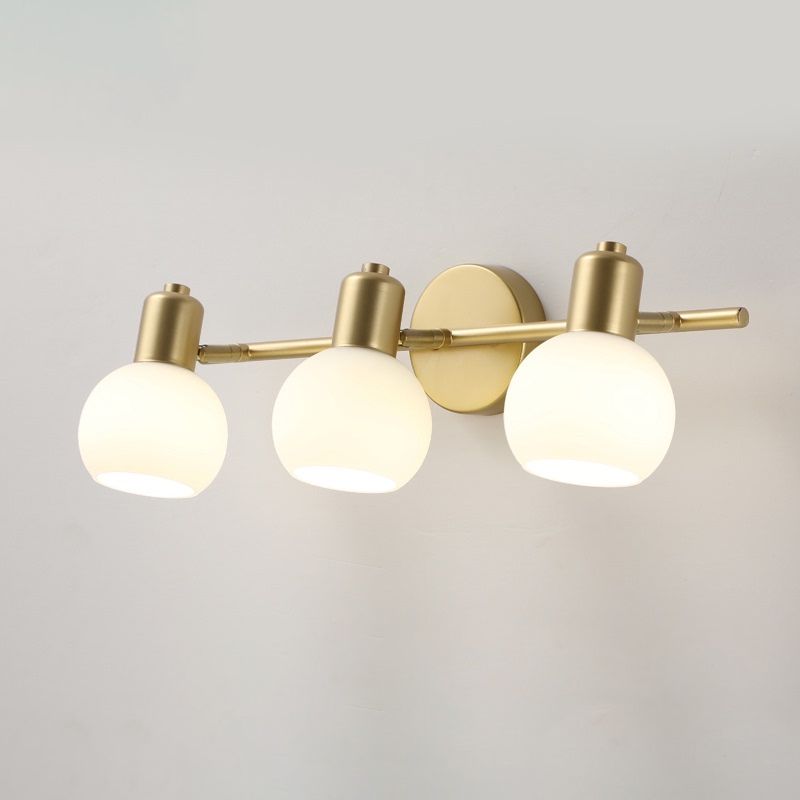 Valentina Moderne Bol LED Wandlamp Metaal Goud/Wit Slaap/Woon