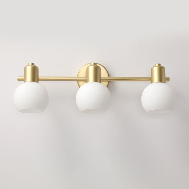 Valentina Moderne Bol LED Wandlamp Metaal Goud/Wit Slaap/Woon