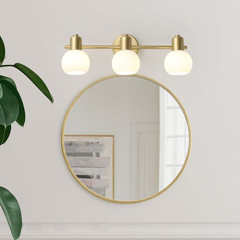 Valentina Moderne Bol LED Wandlamp Metaal Goud/Wit Slaap/Woon