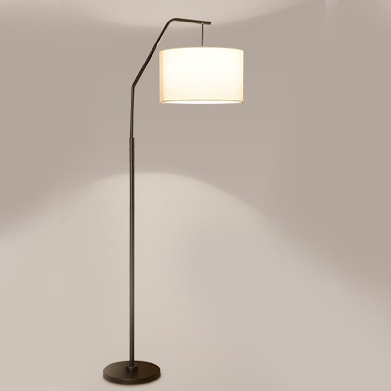 Eryn Moderne Cilinder Vloerlamp Metaal/Bekleding Slaapkamer