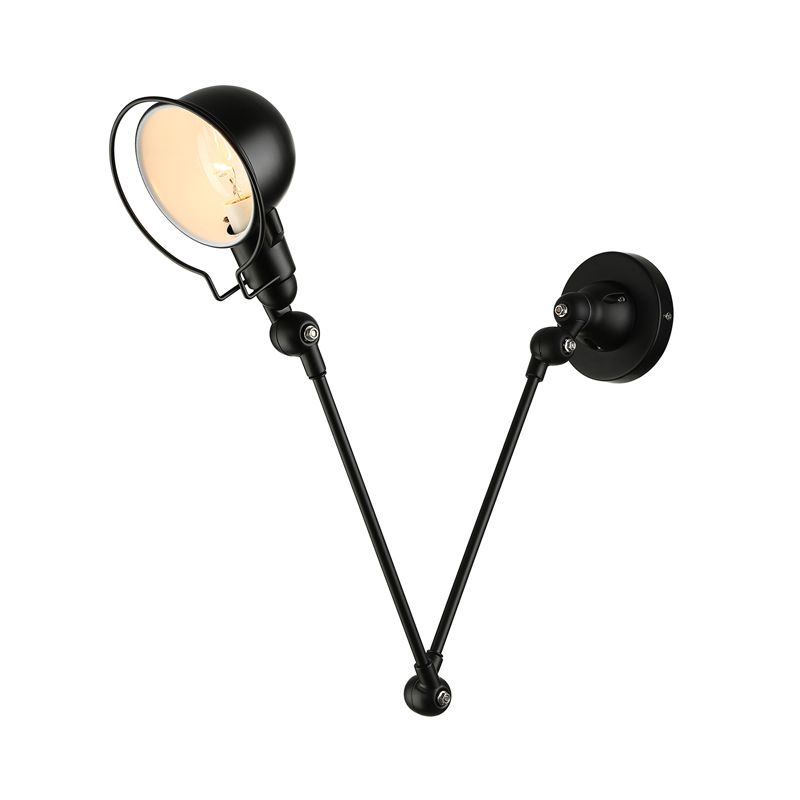 Brady Moderne Kom Cirkel LED Wandlamp Zwart/Wit Metaal Binnen
