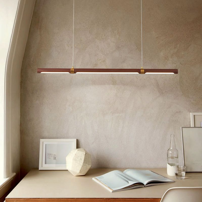 Ozawa Vintage LED Hanglampen Wit Metaal Hout Slaapkamer Keuken