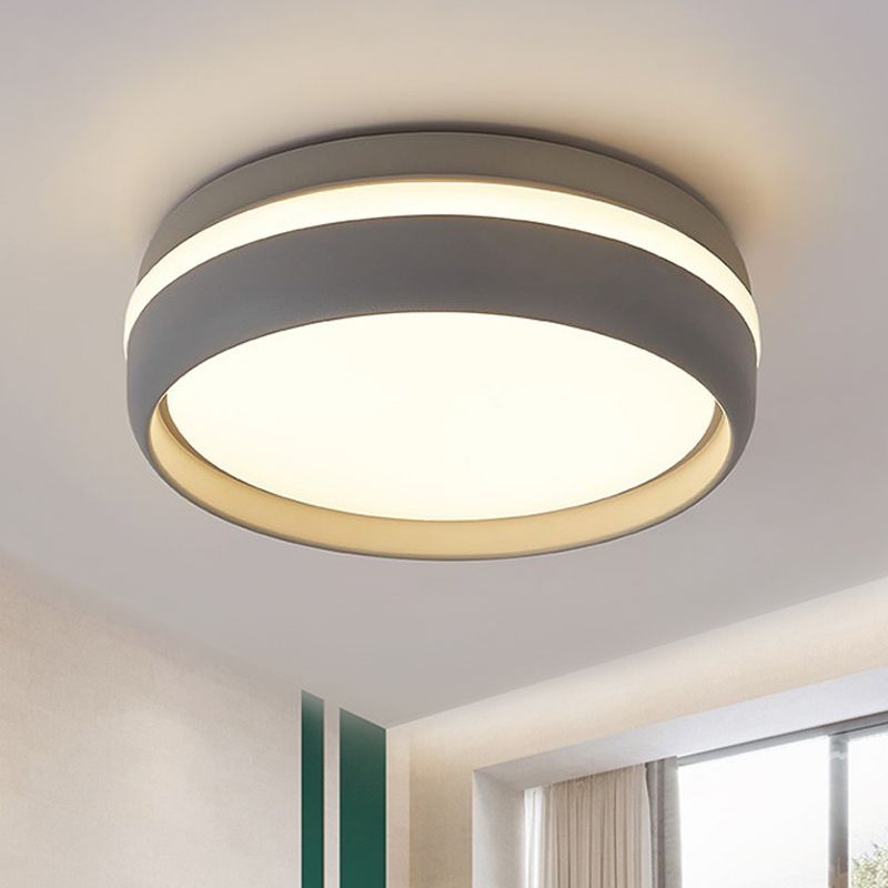 Quinn Moderne Design LED Plafondlamp Metaal Acryl Zwart Woonkamer