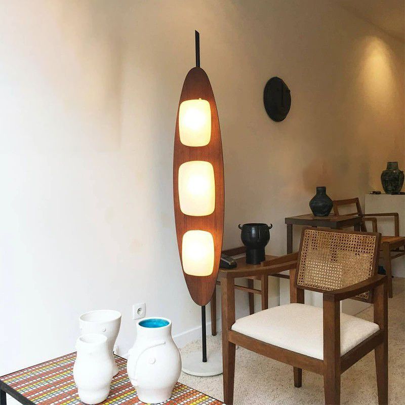 Salgado Design LED Vloerlamp Metaal/Hars Bruin Slaap/Woon/Eetkamer