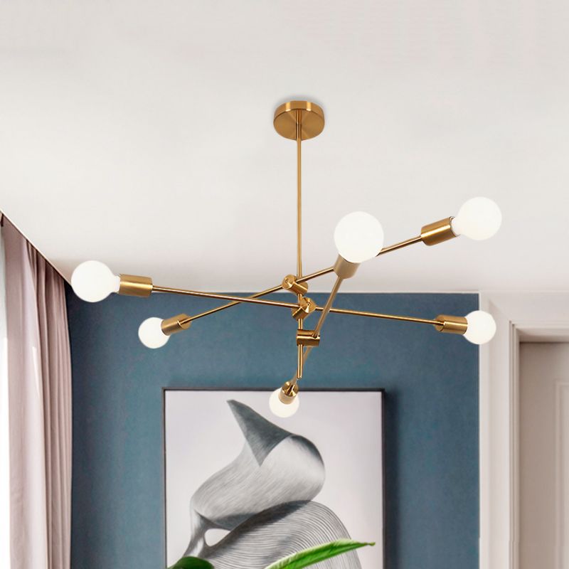 Valentina Moderne Design LED Kroonluchter Metaal Glas Woonkamer