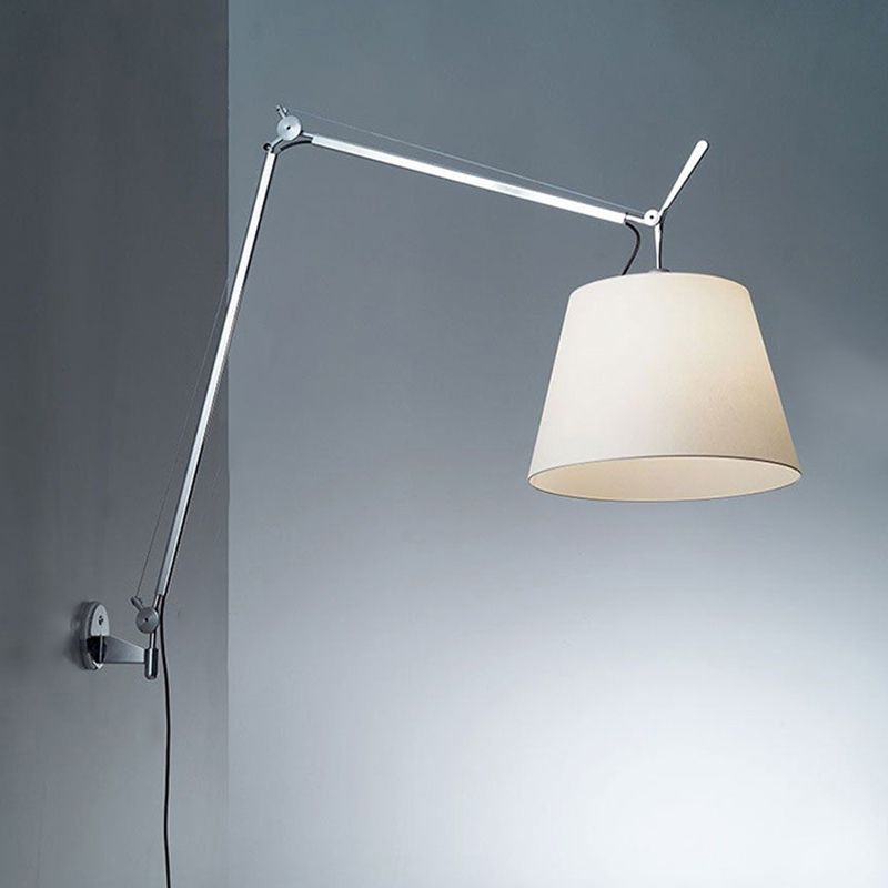 Brady Moderne Koepel LED Wandlamp Wit Metaal/Bekleed Slaapkamer