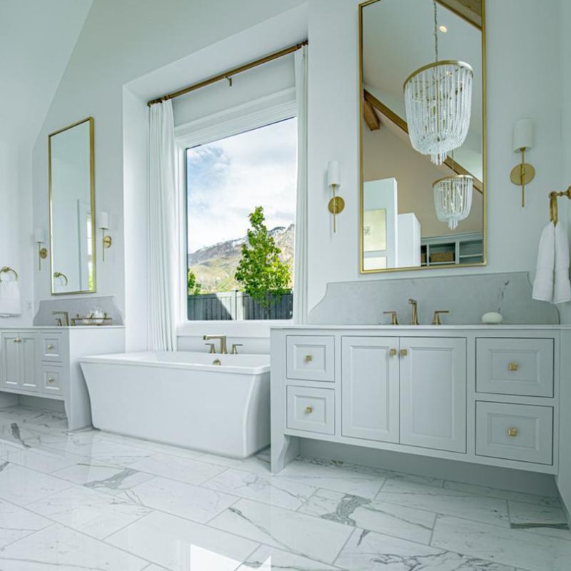 Eryn Nordic Vanity Glas Wandlamp Zwart/Zilver Glas/Metaal Slaapkamer/Eetkamer/Woonkamer