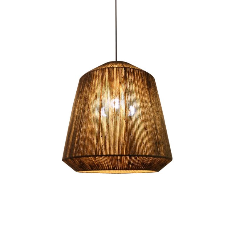 Alessio Retro Design Loom  LED Hanglamp Bruin Slaapkamer Woonkamer