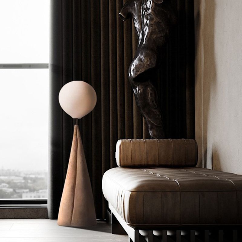 Carins Design LED Vloerlamp Metaal/Glas Rood/Bruin Slaap/Woon/Eetkamer