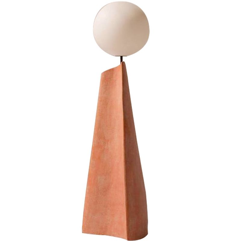 Carins Design LED Vloerlamp Metaal/Glas Rood/Bruin Slaap/Woon/Eetkamer