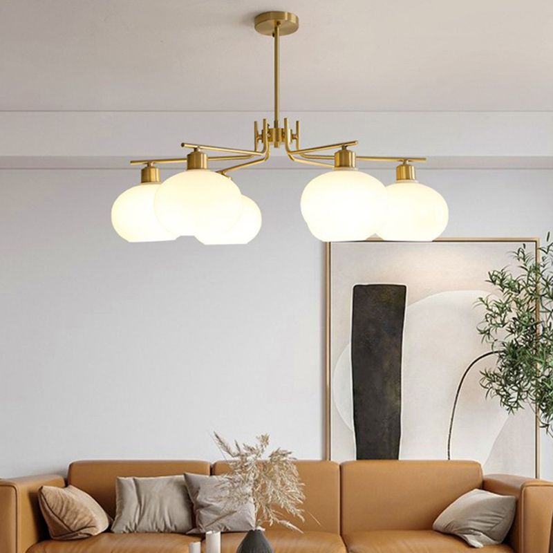 Valentina Moderne LED Hanglamp Messing Metaal/Glas Slaapkamer/Eetkamer