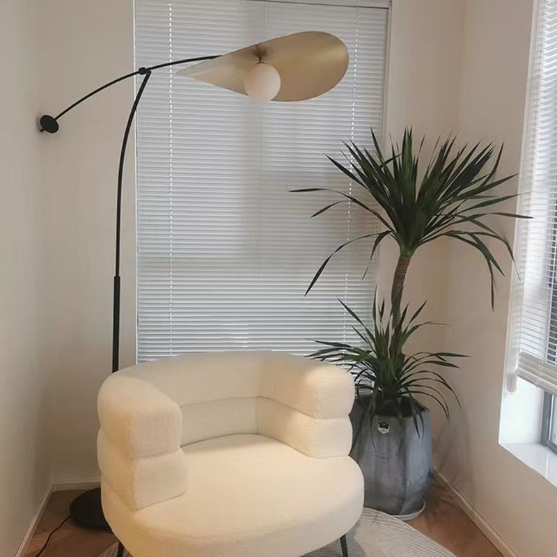 Carins Moderne Design LED Vloerlamp Zwart/Goud Metaal/Glas
