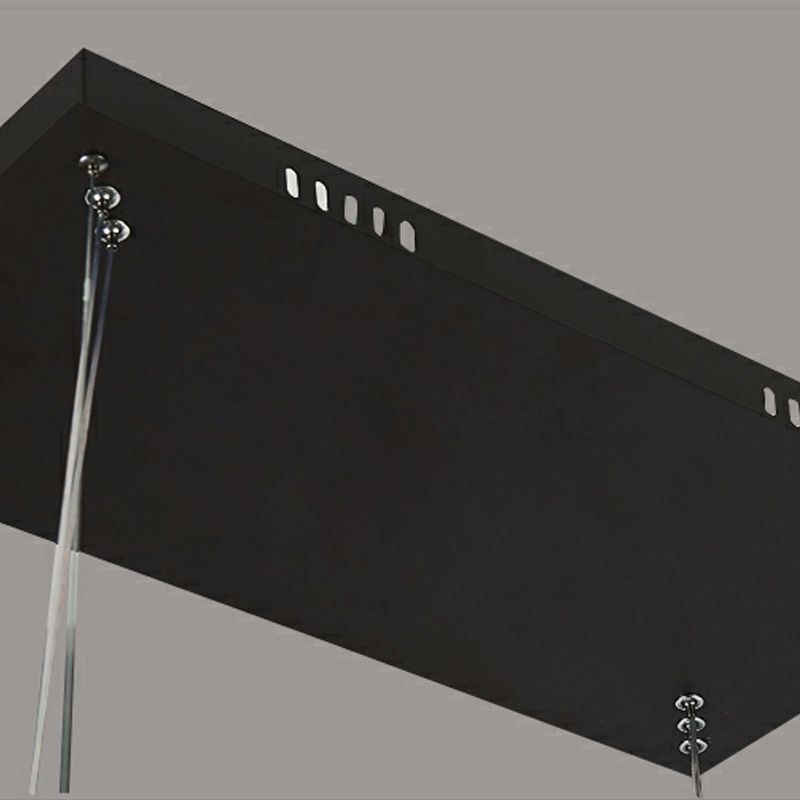 Bouvet Rechthoekig Moderne LED Hanglampen Wit Zwart Metaal Slaapkamer