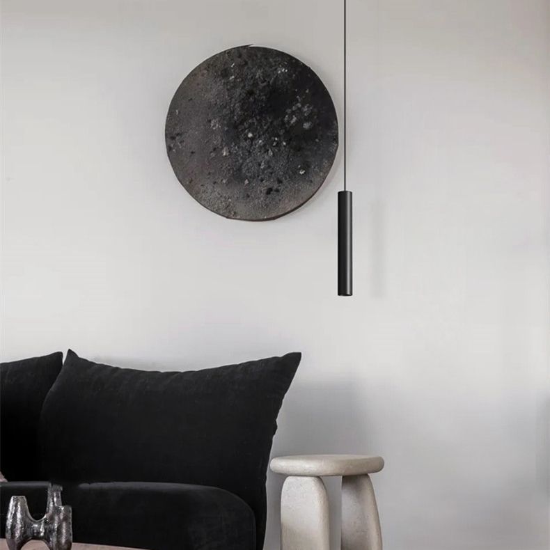 Edge Minimalistische LED Hanglamp Zwart Woon/Slaapkamer Eettafel Metaal 9cm/11cm