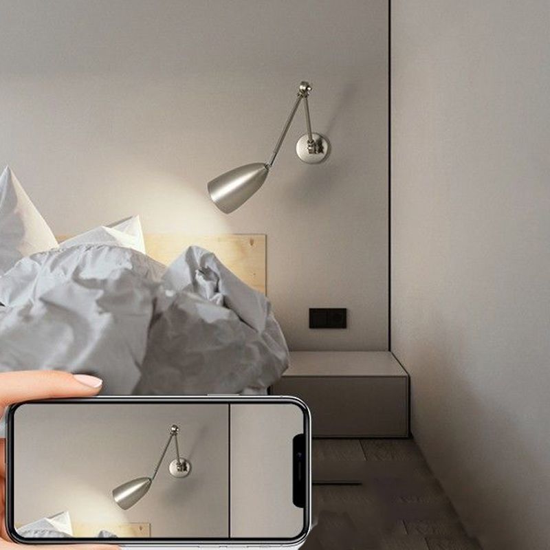 Brady Moderne LED Wandlamp Zwart/Wit/Nikkel Metaal Binnen